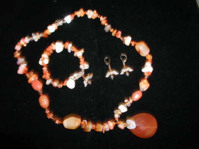 Necklace, Bracelet, Earrings